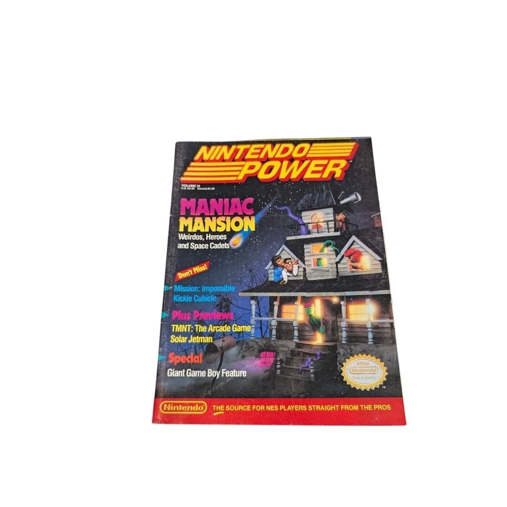 1990 Nintendo Power Magazine Volume #16 Maniac Mansion COMPLETE